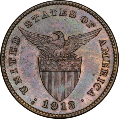 Philippines, bronze 1 Centavo, 1913 - MS 62