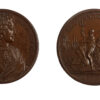 Russia, Peter I, the Great, copper memorial medal, 1725