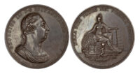 Union of Ireland and Great Britain, Copper Medal, 1801, by P Kempson