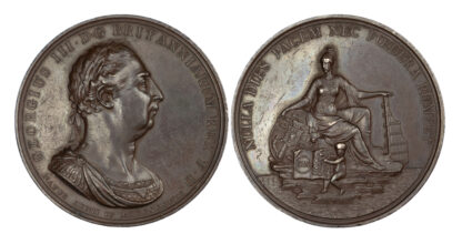 Union of Ireland and Great Britain, Copper Medal, 1801, by P Kempson