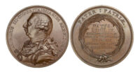 Death of George III, Copper Medal 1820 by C.H. Kuchler