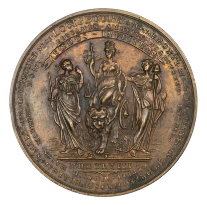George II (1727-1760), British Victories, 1758, Copper Medal