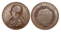 Death of George III (1760-1820), Bronze Medal by C H Küchler