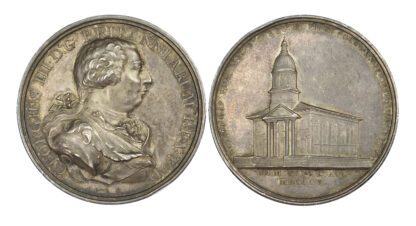 George III (1760-1820), Foundation of Christchurch, Birmingham, 1805, Silver Medal