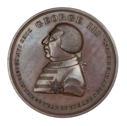 George III (1760-1820), Obsequies at Windsor, 1820, Copper Medal
