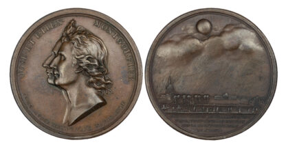 France, Montgolfier Brothers, First Balloon Flight, 1783, Copper Medal