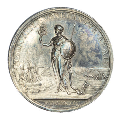 Anne (1702-1714), Treaty of Utrecht, Silver Medal 1713