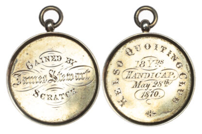 Scottish Borders, Kelso, Silver Quoiting Prize for 18 yards 1870 by James Stewart