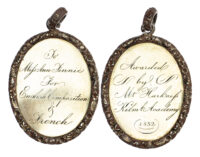Scotland, Kilmarnock Academy, Silver Prize Medal 1832 for English and French to Anne Finnie