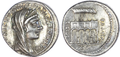 M. Fonteius P. f. Captio, Silver Denarius