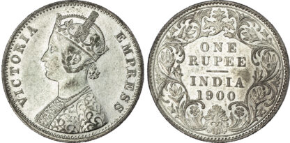 India, EIC, Victoria (1837-1901), silver Rupee, 1900, Calcutta