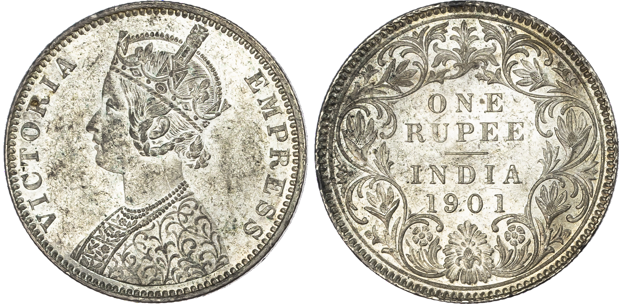 India, EIC, Victoria (1837-1901), silver Rupee, 1901, Bombay