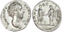 Diva Faustina, Silver Denarius