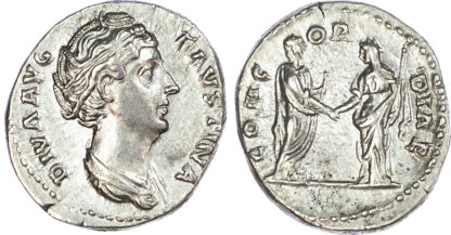Diva Faustina, Silver Denarius