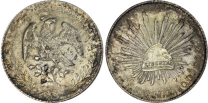 Mexico, silver 8 Reales, 1888, San Luis Potosi