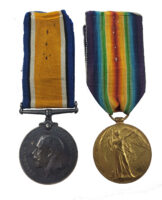 A Great War Pair awarded to Private Thomas Haggerty