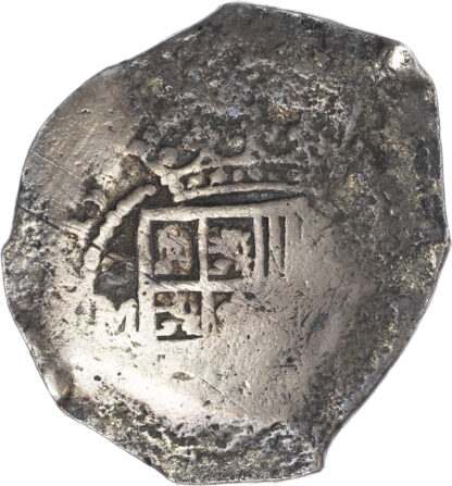 Mexico (colonial), silver cob of 8 Reales - Vliegenthart shipwreck