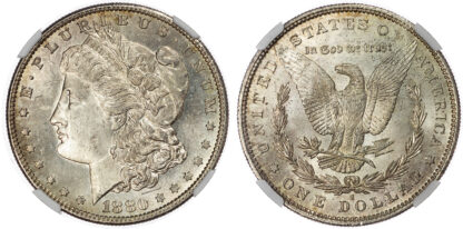 USA, silver Morgan Dollar, 1880, San Francisco - MS 62