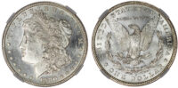 USA, silver Morgan Dollar, 1880, San Francisco - MS 62
