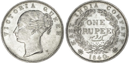 India, EIC, Victoria (1837-1901), silver Rupee, 1840, Calcutta