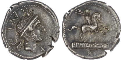 L. Philippus, Silver Denarius