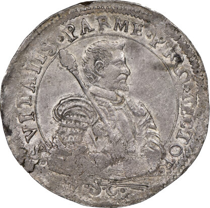 Italy, Parma, Odoardo Farnese (1622-1646), silver Half Scudo - finest known