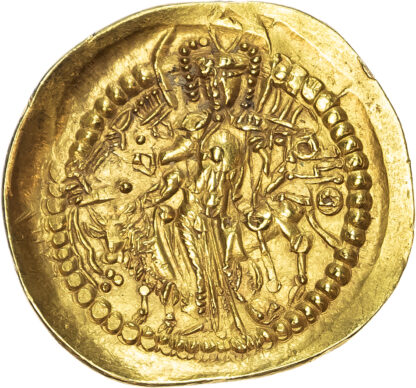 India, Kushan Empire, Vasu Deva II (c. 290-310 AD), gold Dinar
