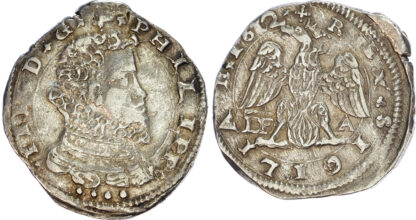 Italy, Sicily, Philip III (1598-1621), silver 4 Tarì, 1612