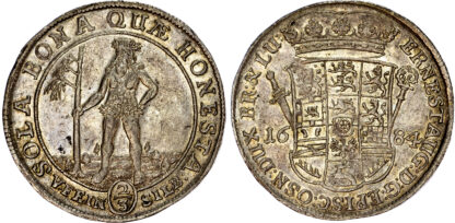 Germany, Brunswick-Luneburg: Calenberg, Ernst August (1679-1698), silver 2/3 Taler, 1684