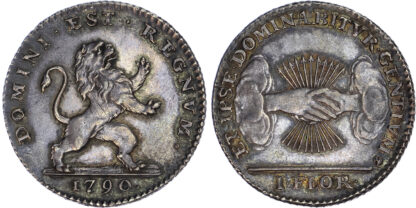 Netherlands, Brabant, silver Florin, 1790, Brussels
