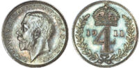 George V (1910-1936), Maundy Set, 1911