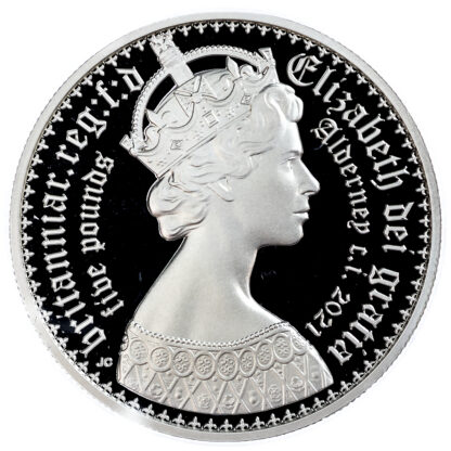 Elizabeth II (1952-2022), Alderney, New Gothic Crown, 2021