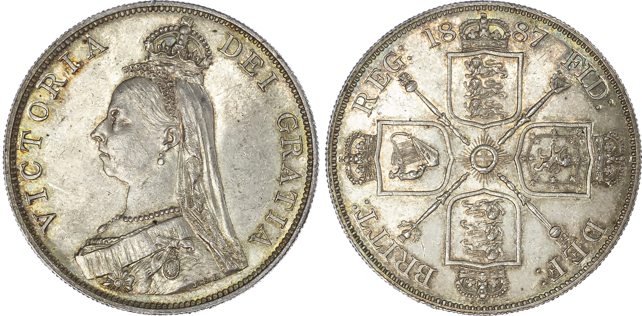 Victoria (1837-1901), Double Florin, 1887