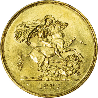 Victoria (1837-1901), Five Pounds, 1887