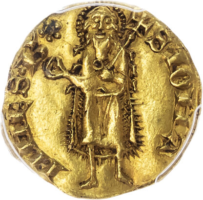 France, Burgundy, Eudes IV (1315-1350), gold Florin - AU 58+