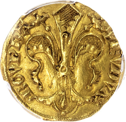 France, Burgundy, Eudes IV (1315-1350), gold Florin - AU 58+