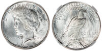 USA, silver Peace Dollar, 1925, San Francisco - MS 63