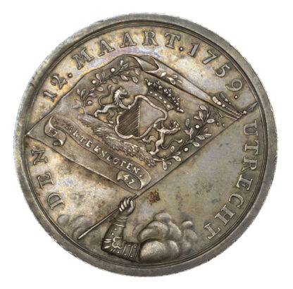 Netherlands, Utrecht, The Company of Black Knights (De Swarte Knegten), Silver Medal, 1759