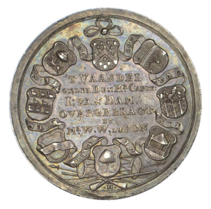 Netherlands, Utrecht, The Company of Black Knights (De Swarte Knegten), Silver Medal, 1759