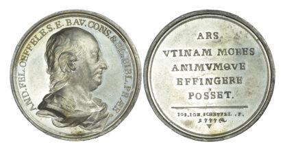 Germany, A. F. Oeffele (council and court librarian), WM Medal 1777