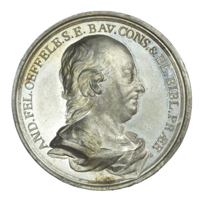 Germany, A. F. Oeffele (council and court librarian), WM Medal 1777