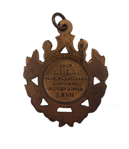 British & Foreign Sailors Society HMS Victory 1805-1905 Centenary Souvenir Medallion