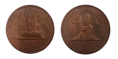 Lord Nelson's Flagship 'Foudroyant' 1897 Wreck Copper Medallion