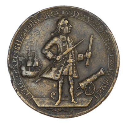 Admiral Vernon, Porto Bello Taken 1739, AE Brass Medal