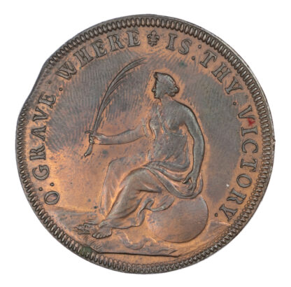 William & Mary, Queen Mary Memorial Copper Medal 1694