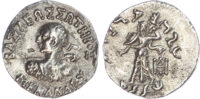 Kings of Baktria, Menander I AR Drachm