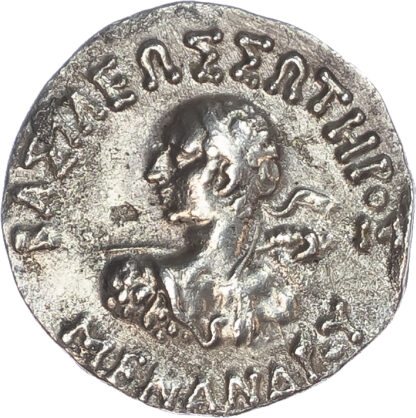 Kings of Baktria, Menander I AR Drachm