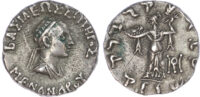 Kings of Baktria, Menander I AR Drachm