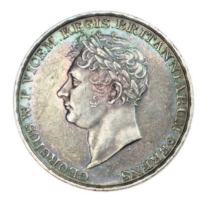 George, Prince Regent (1811-1820), the Opening of Waterloo Bridge, silver medal, 1817