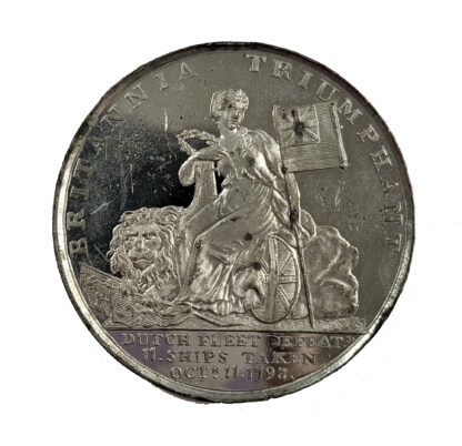 BATTLE OF CAMPERDOWN, DUTCH FLEET DEFEATED, WM MEDAL 1797
